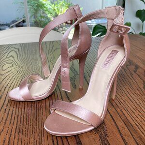 Forever 21 Champagne Satin stilettos